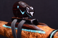 Black Nargusta Native American Flute, Minor, Mid A-4, #H48A